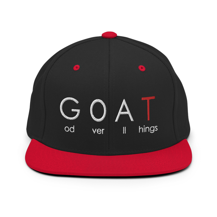 Red and Black snapback Christian hats designed by black-owned Christian clothing brand